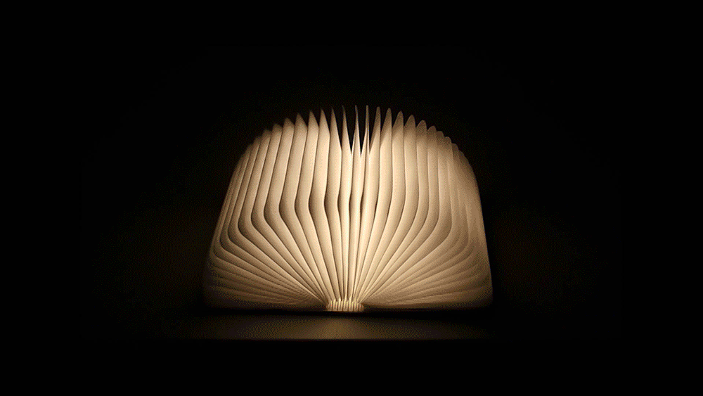 LED Lightbook [M] maple colored, 145 x 116 x 25 mm, Good Connections®