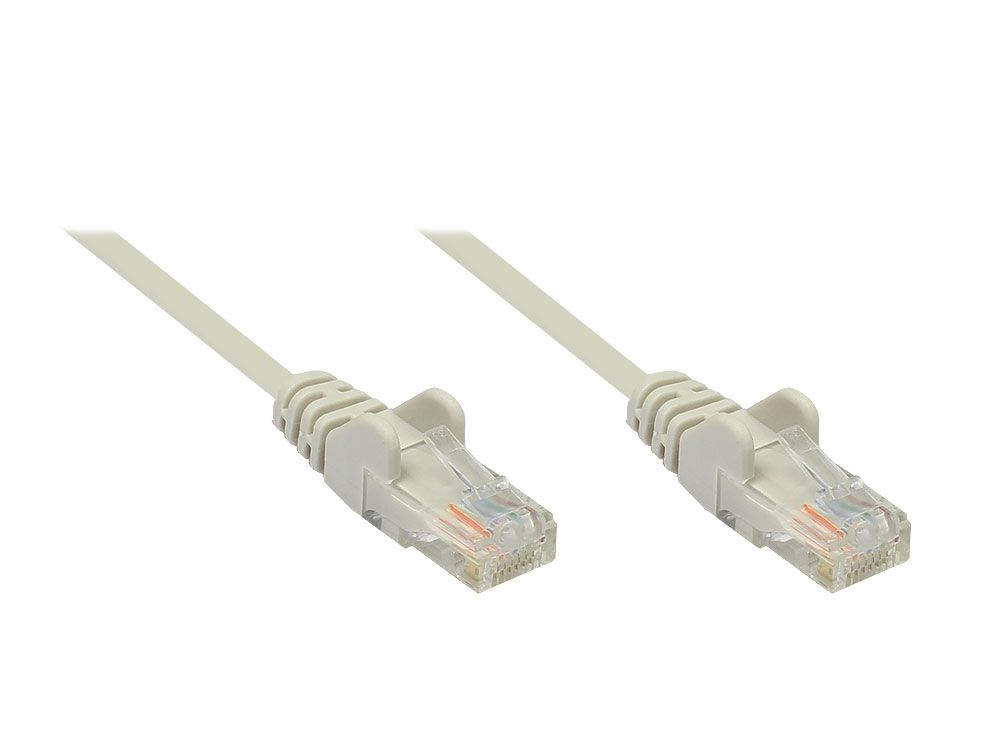 Patchkabel, Cat. 6, U/UTP, grau, 3m, Good Connections®