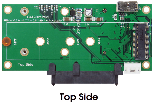 USB 3.1 (Gen.2) zu M.2 NFGG & mSATA & SATA3 Karte, Exsys® [EX-3675]