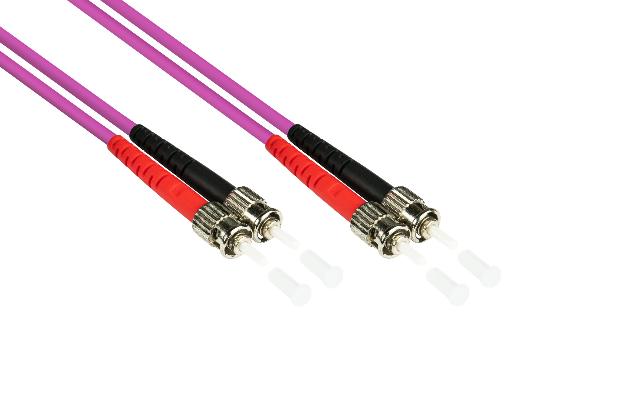 Patch cable LWL Duplex OM4 (Multimode, 50/125) ST/ST, LSZH, 20m, Good Connections®
