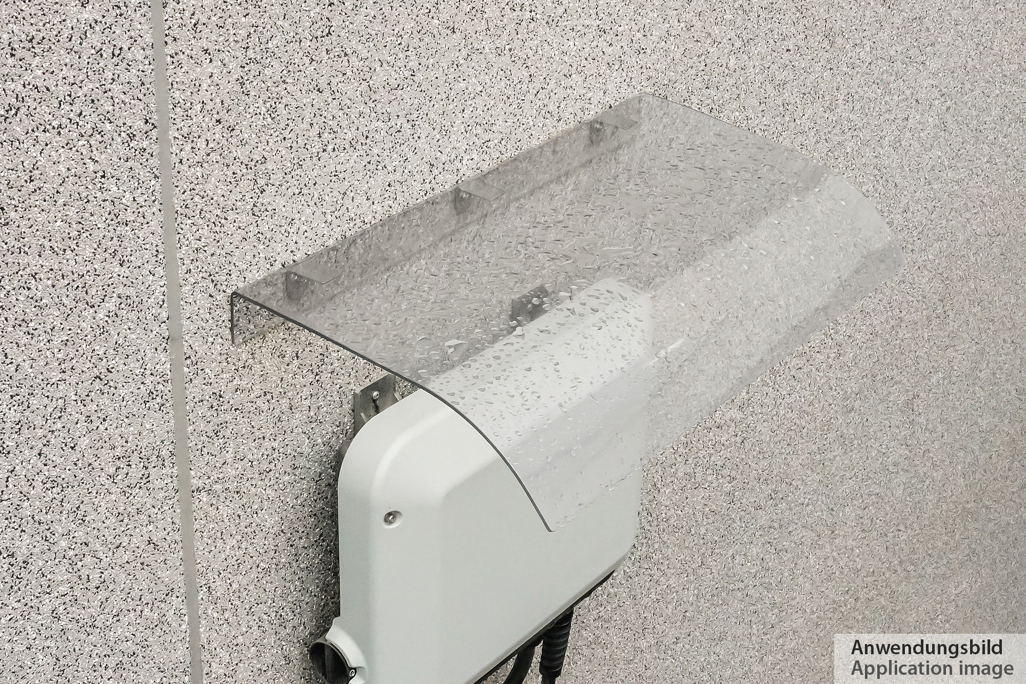 Wallbox canopy - rain protection - UV resistant - W 60 cm x D 34 cm