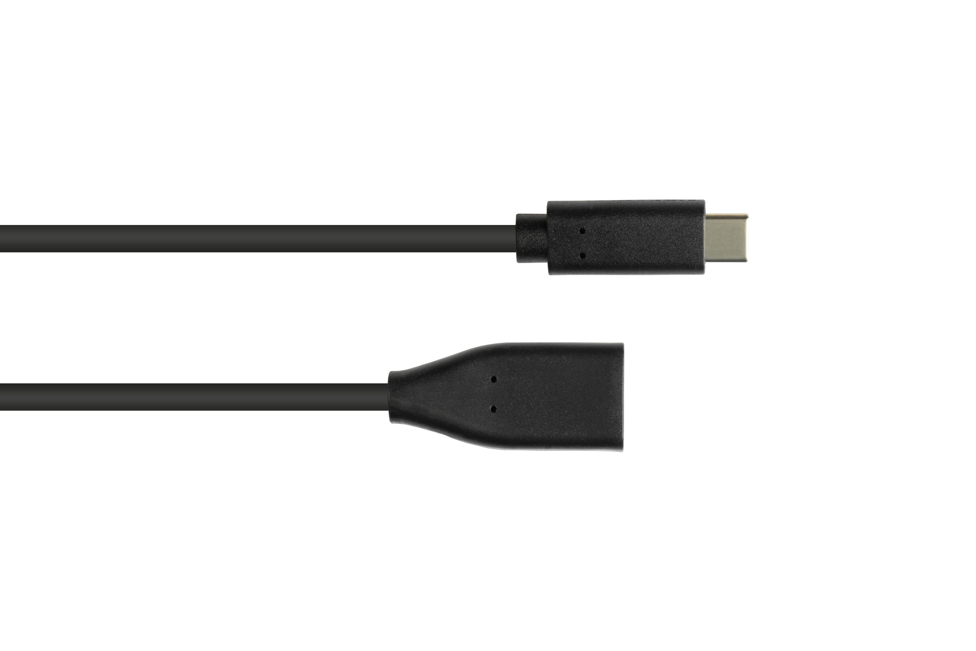 Adapter cable USB 3.2 Gen.1 / USB 3.0 OTG (On-the-go), USB-C™ plug to USB A socket, black, 0,1m, Good Connections®