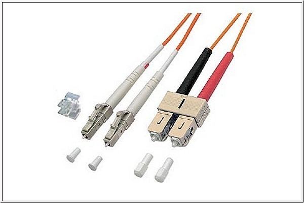 LWL Duplex Patchkabel LC / SC, 62,5/125, Länge: 1m, Good Connections®