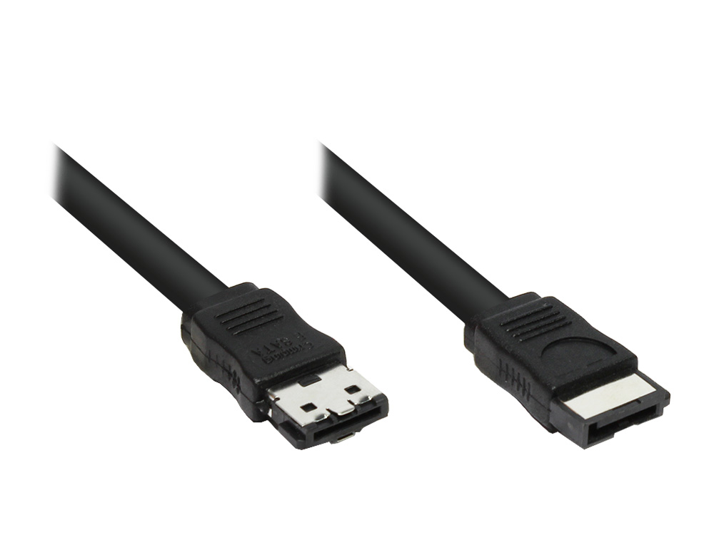 S-ATA auf eSATA Anschlusskabel 0,5m, Good Connections®