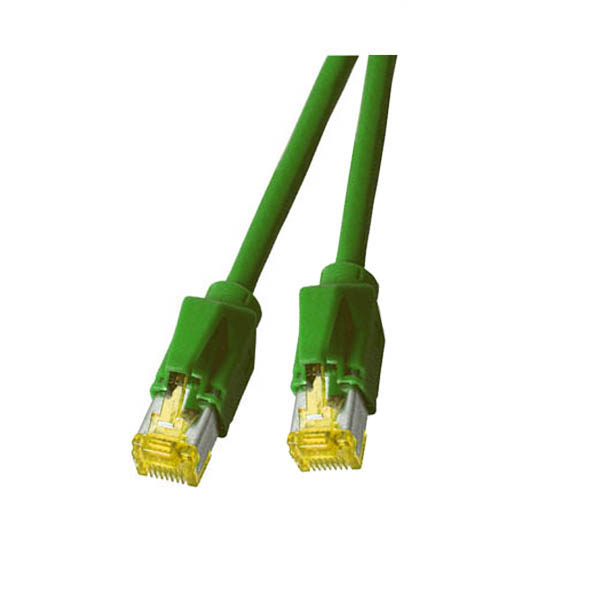 Cat. 6a, RJ45 Patchkabel HRS TM31 S/FTP Dätwyler 1200MHz 1,0m grün