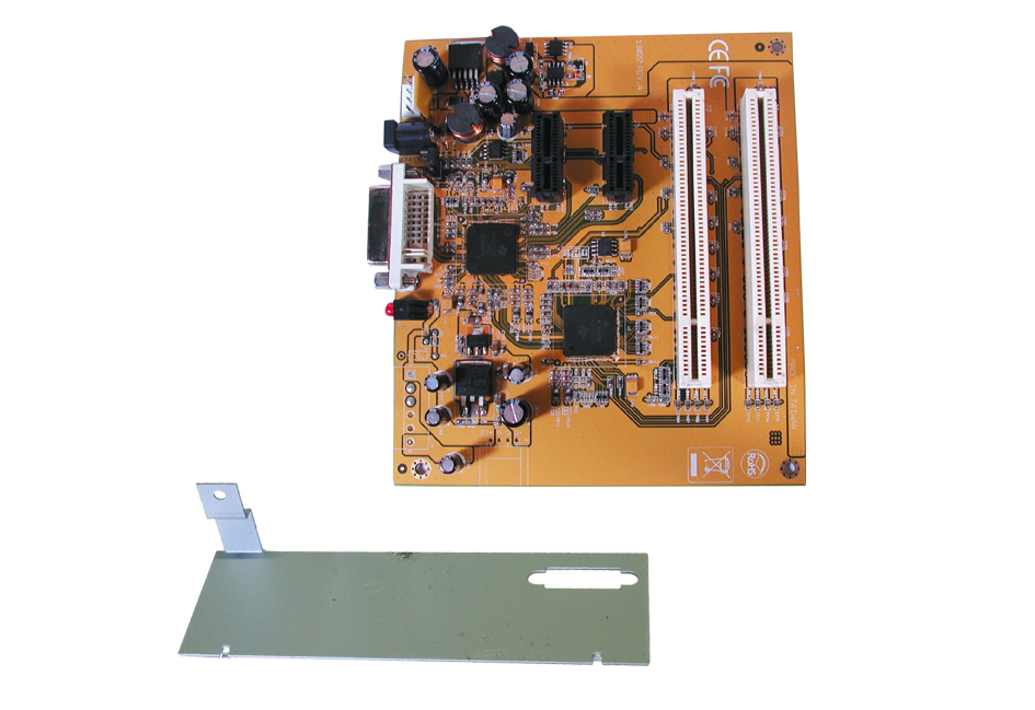 Exsys® 2 x PCI - 2 PCIe Slot Erweiterungs -Board für alle ATX PC Gehäuse Expansion Box