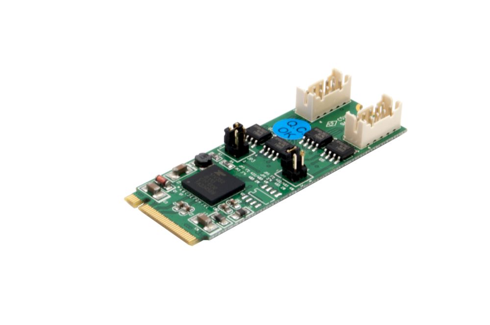 2S Seriell RS-422/485 zu M.2 NFGG Karte mit 2x 9 Slot Kabel, Exsys® [EX-48210]