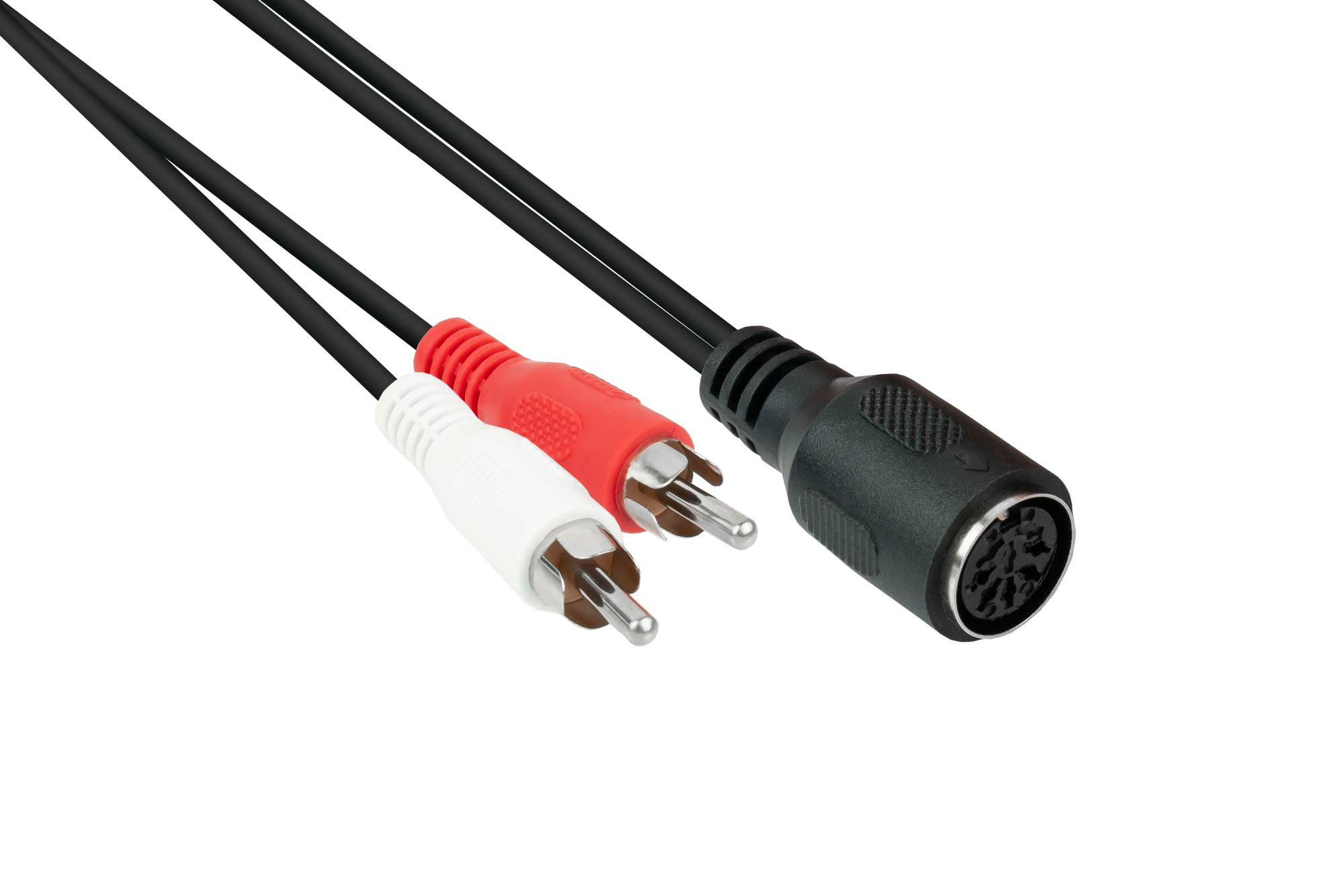 Audio Adapter 2x Cinch Stecker an 5-pol DIN Buchse, 0,2m, Good Connections®