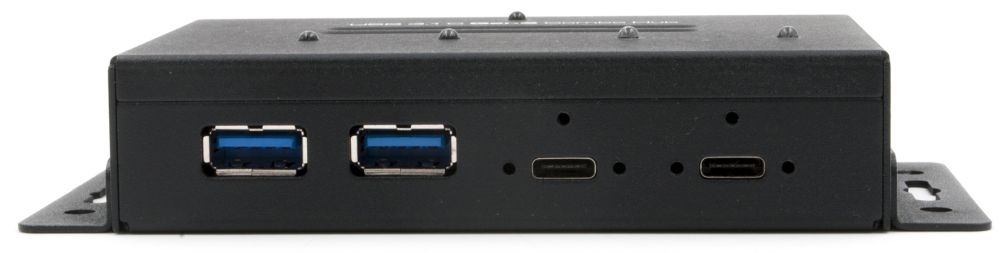 4-Port USB 3.1 Gen.2 Metall HUB mit 2x C- und 2x A-Anschlüsse, inkl. Netzteil 5V/4A und USB Kabel C-C, Exsys® [EX-1240HMVS]