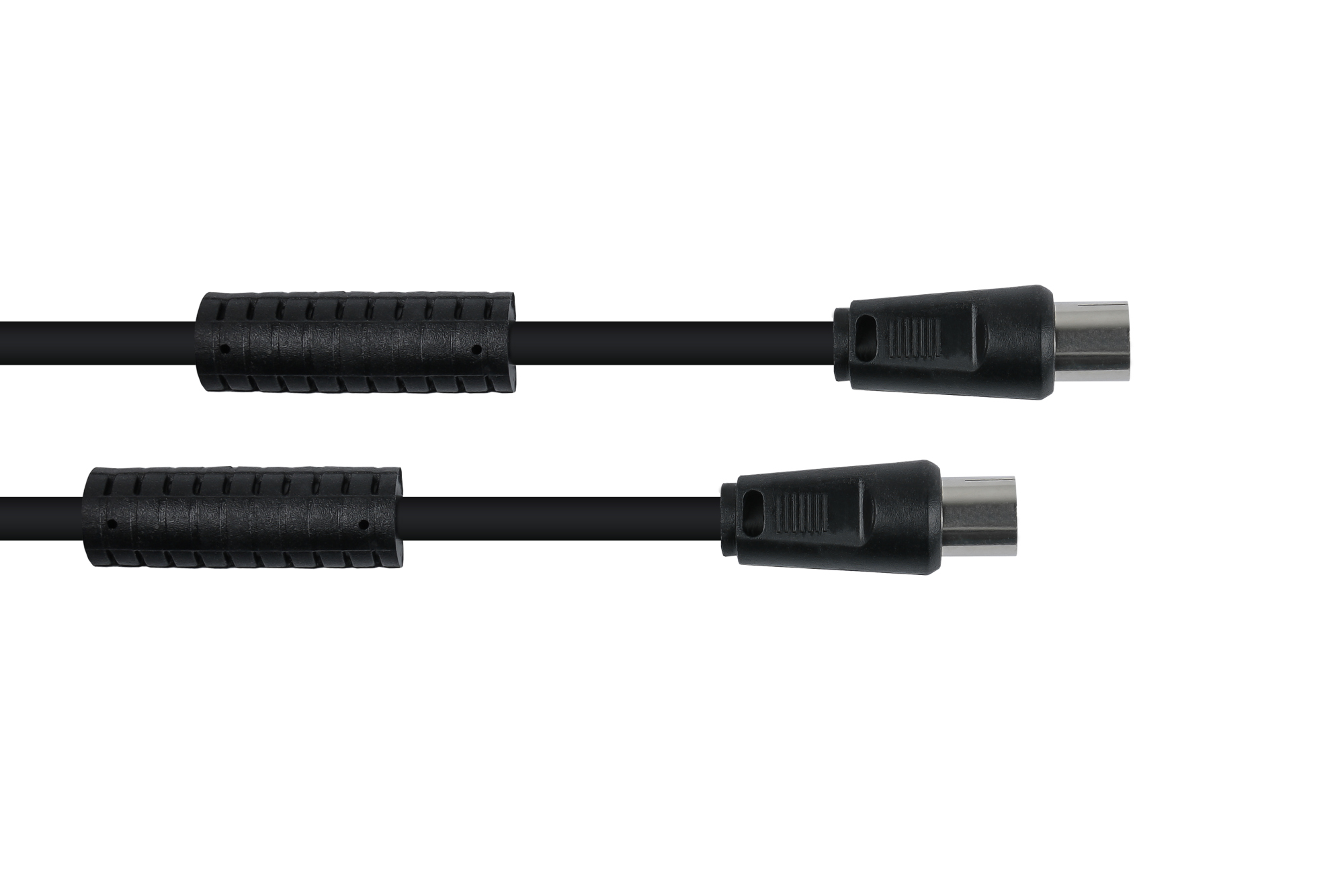 SAT Antennenkabel, Koax Stecker an Koax Buchse, 2x Mantelstr