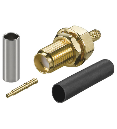 RP-SMA Crimpbuchse für RG-174 und RG-316