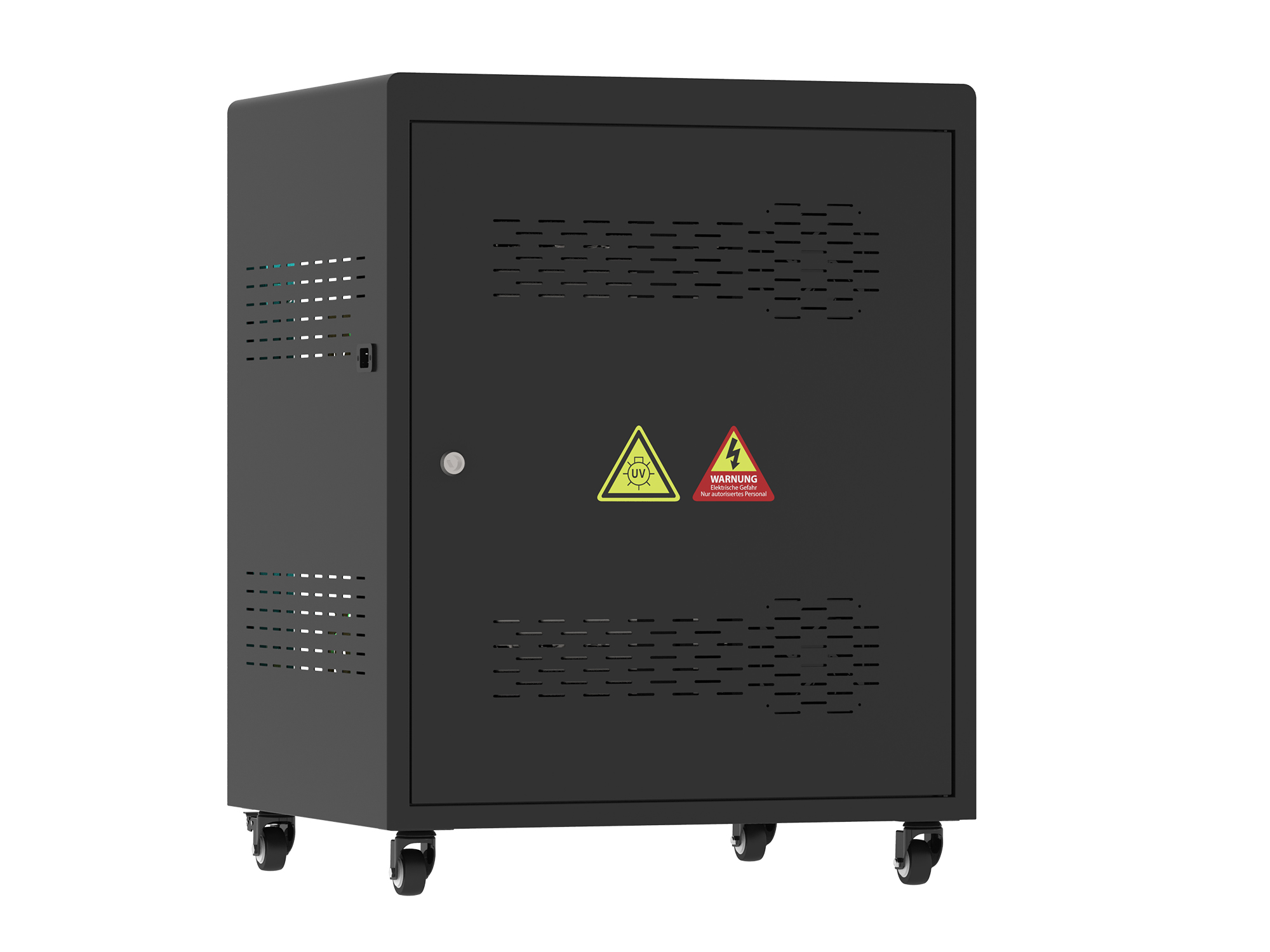 Good Connections® ANTARES N24C notebook charging cart up to 15,6", USB-C™ version, 65W per port, UV-C disinfection, power-on delay, black
