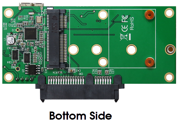 USB 3.1 (Gen.2) zu M.2 NFGG & mSATA & SATA3 Karte, Exsys® [EX-3675]