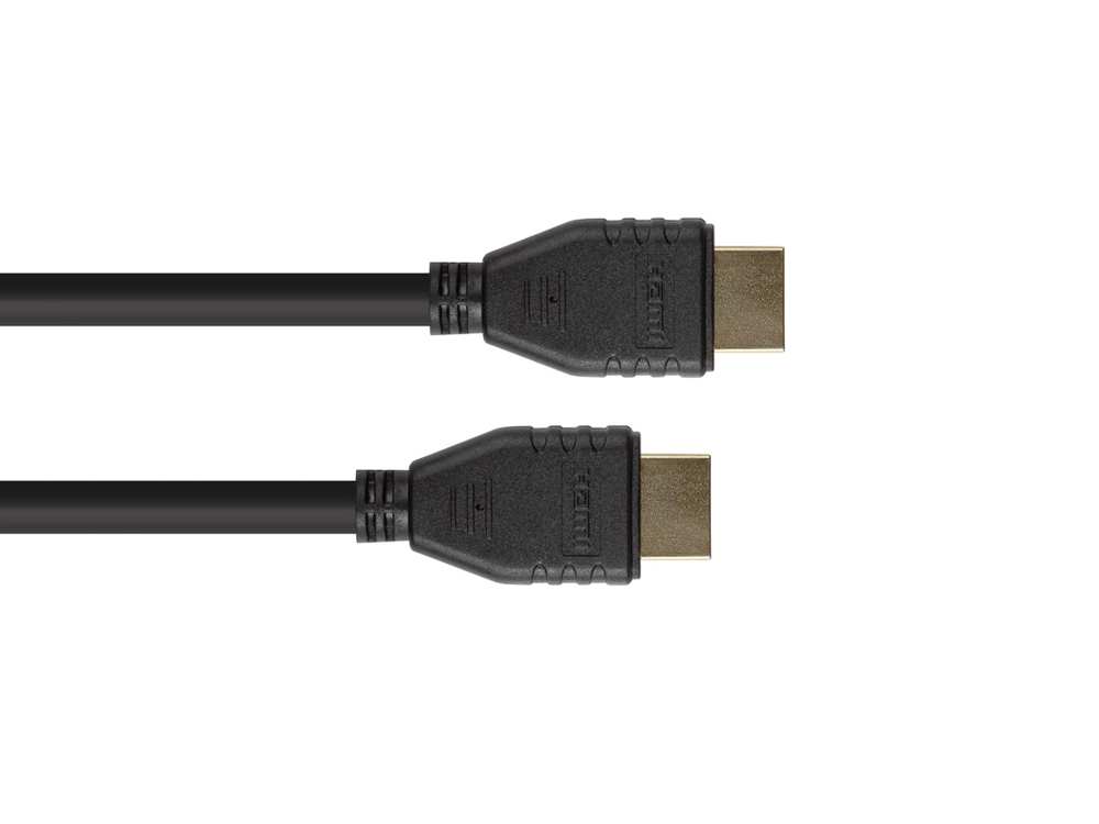 Connecting cable HDMI 2.0b, 4K / UHD @60Hz, PREMIUM, 18 Gbit/s, gold-plated contacts, CU, black, 1m, Good Connections®