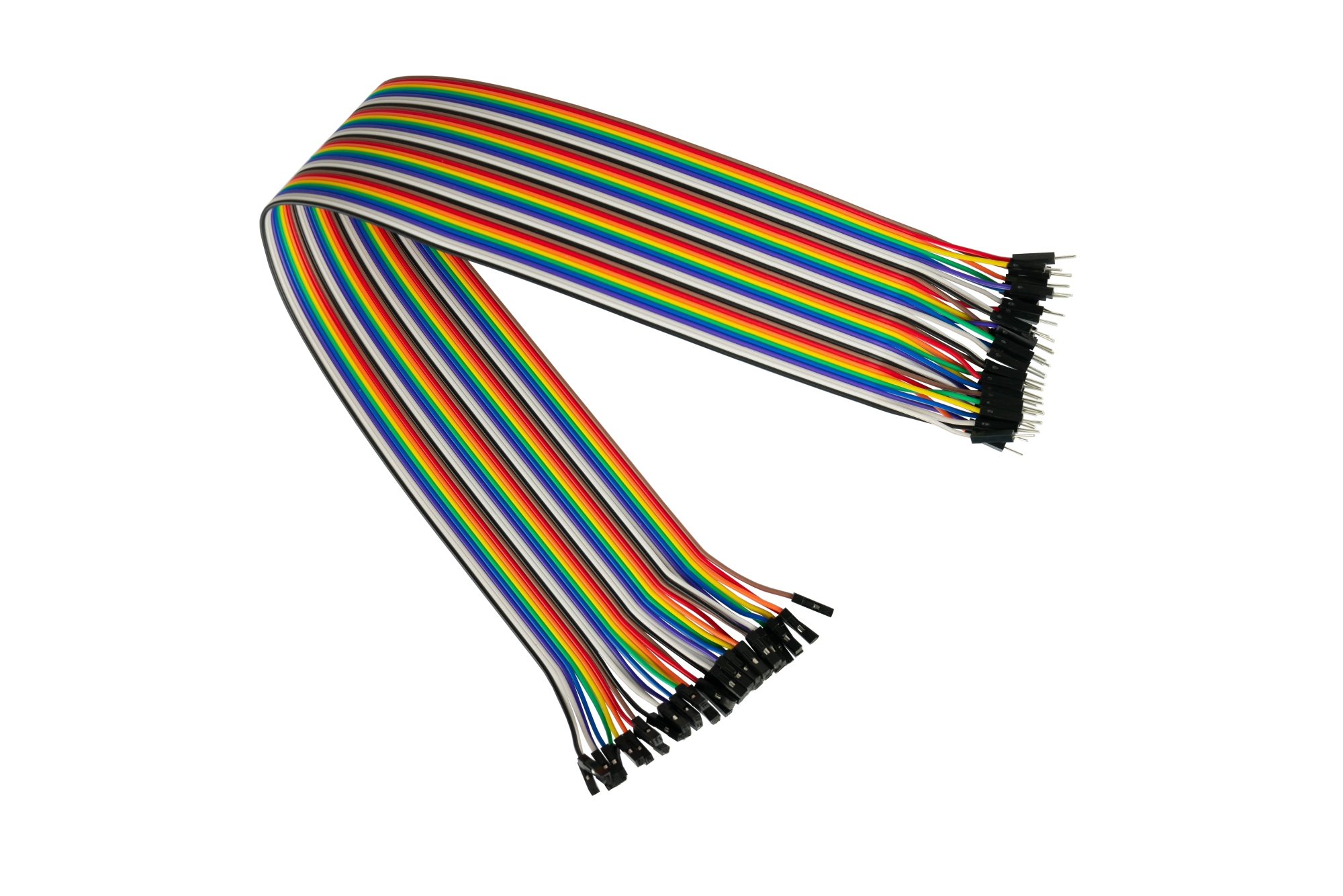 kabelmeister® Jumper Wire 40-Pin trennbare Adern für Arduino, Raspberry Pi etc., Stecker an Buchse, AWG28, 40cm