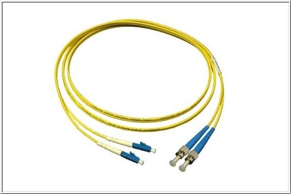 LWL Duplex Patchkabel single-mode  LC / ST, 9/125, Länge: 10m, Good Connections®
