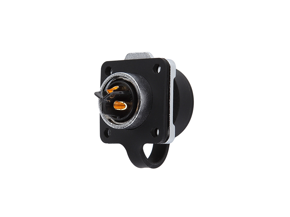 Industrial Connector S3 - Power (3-Pin) Feed-through coupler with flange, solder termination, metal, M20, bayonet, IP65/67, Good Connections®