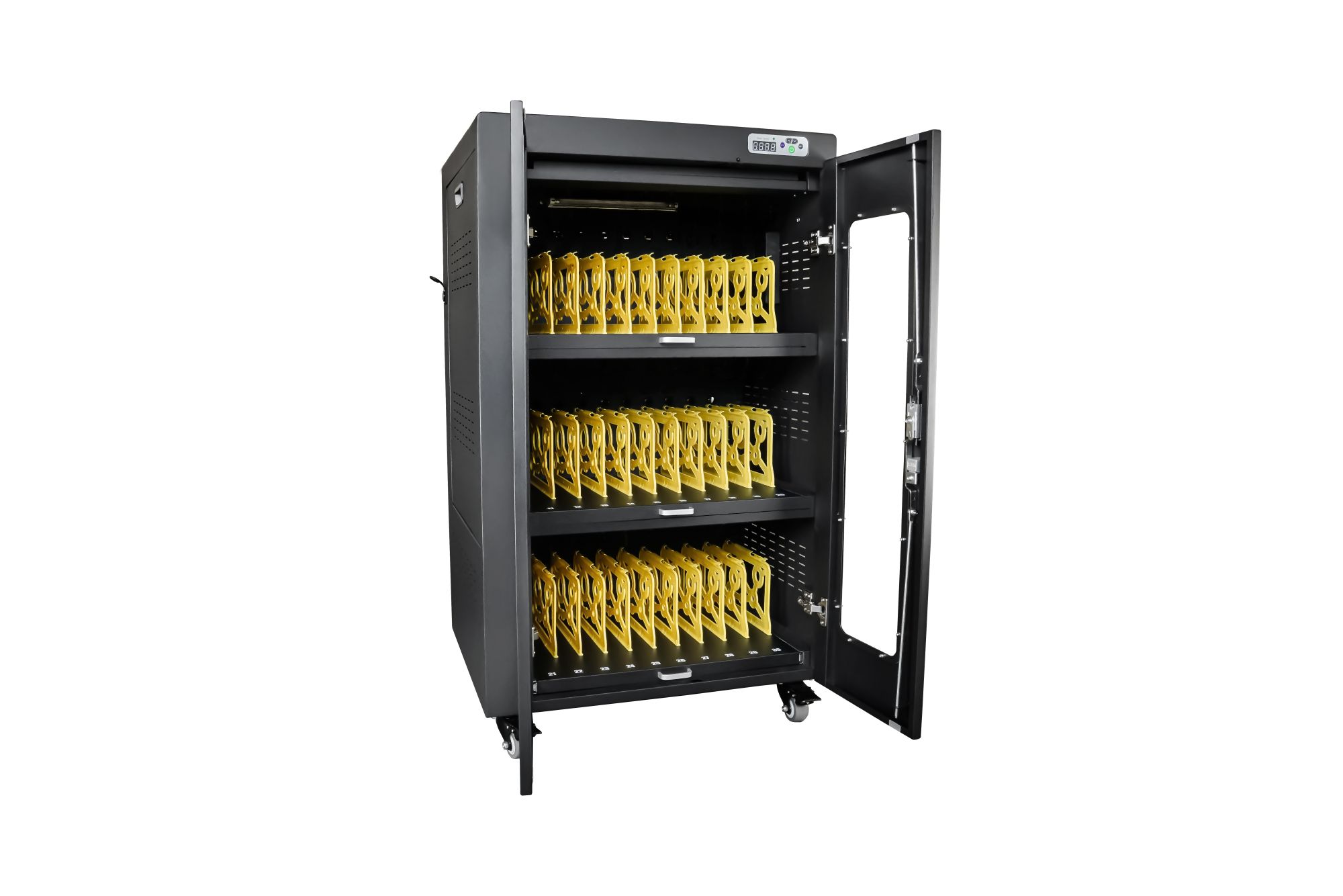 Good Connections® Notebook-Ladewagen bis 15,6", UV-C Desinfektion, Einschaltverzögerung, schwarz
