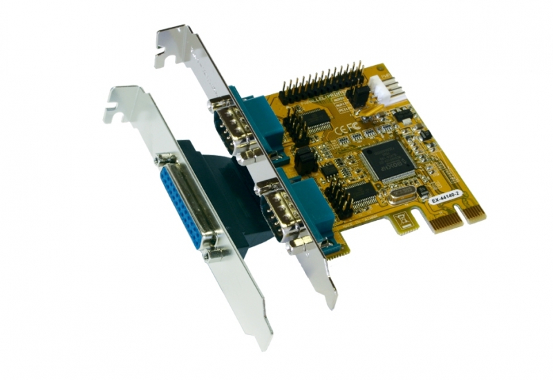 Schnittstellenkarte, PCI-Express 2S Seriell RS-232 / 1P Para