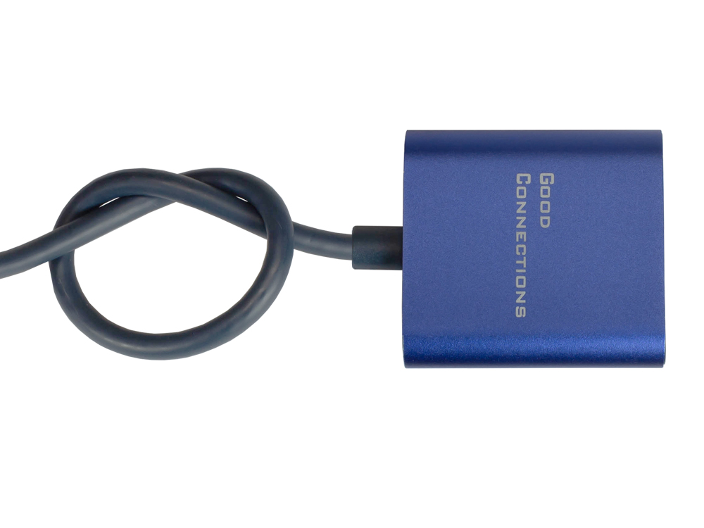 Adapter Mini DisplayPort 1.4 male to HDMI 2.0 female, 4K UHD @60Hz, aluminium housing, approx. 20cm, Good Connections®