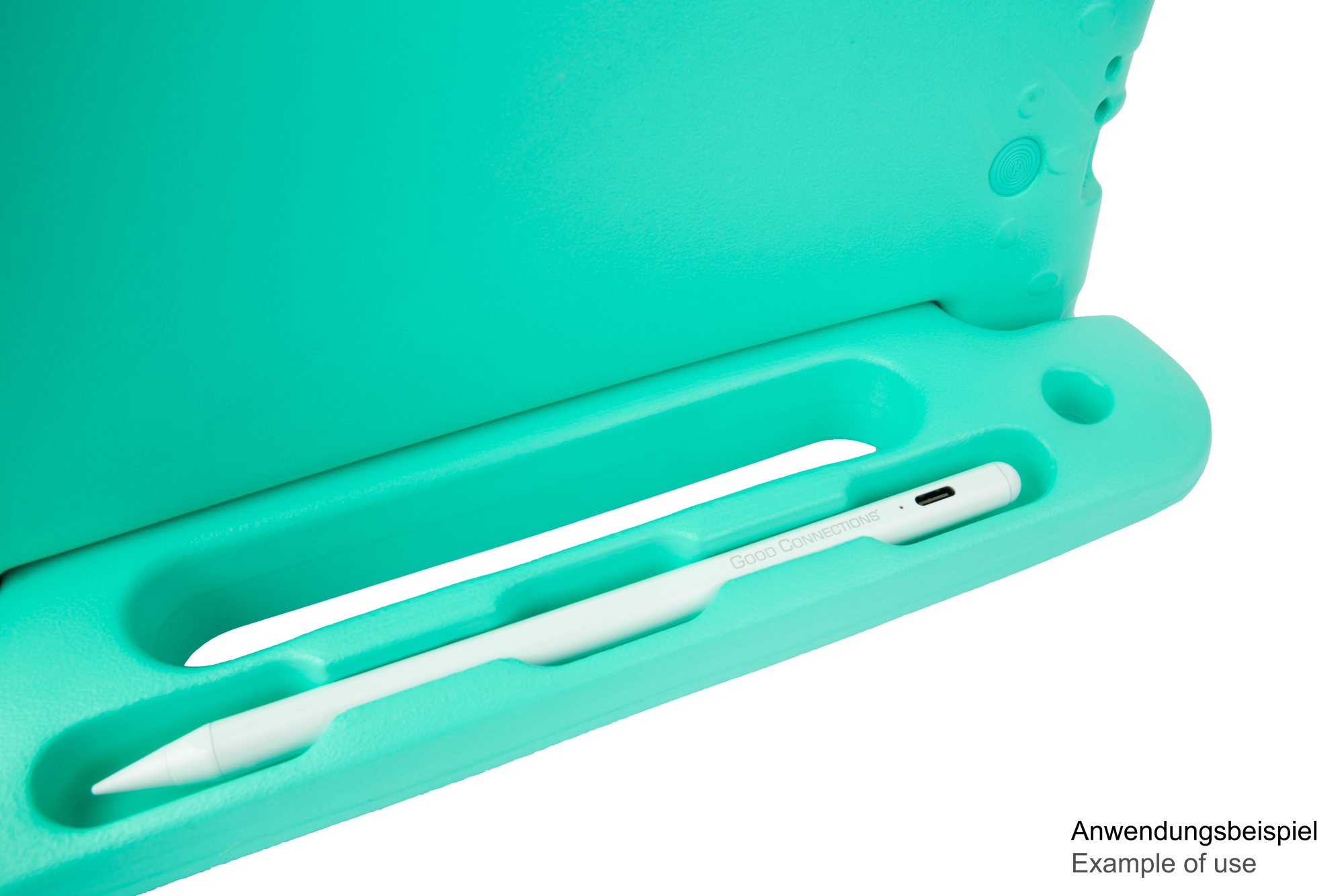 IPad 10.2" (9th gen.) tablet protective case with kickstand, aqua, Good Connections®