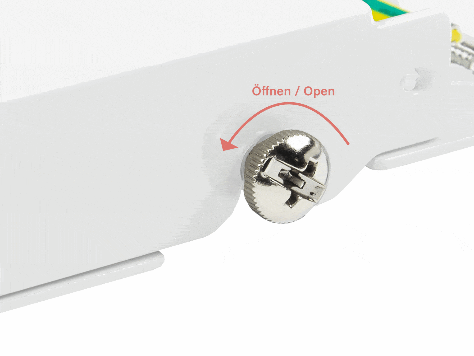 Patch Panel Desktop Cat. 6, 8-port, 0,5 U, STP shielded, toolless opening, pure white (RAL9010), Good Connections®