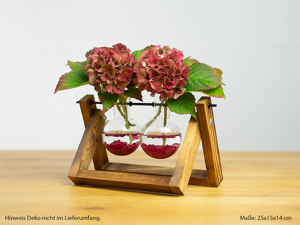 Decorative flower vase "Round flask", double