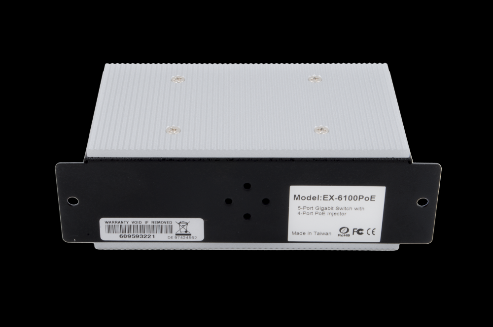 5 Port 1G Netzwerk Switch mit 4 PoE Ports , Exsys® [EX-6100PoE]