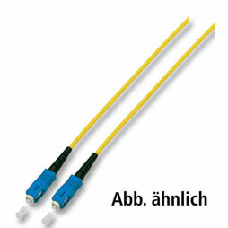 Patchkabel LWL Simplex OS2 (Singlemode, 9/125) SC/SC, gelb, 5m, Good Connections®