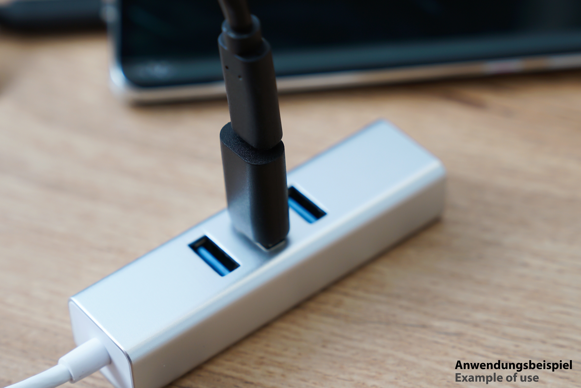 Adapter USB 3.0 / USB 3.1 (Gen. 1) plug A to USB-C™ socket, black, Good Connections®