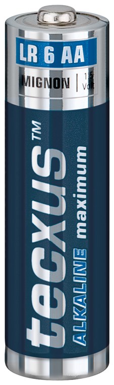 Tecxus® Batterie (High Energy) Alkali Mignon LR 6  (AA) 1,5V, 8er Pack in Blister (2 for free)
