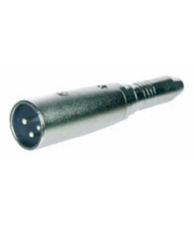 XLR-Adapter, 3pol XLR-Stecker auf 6,35mm Mono Buchse