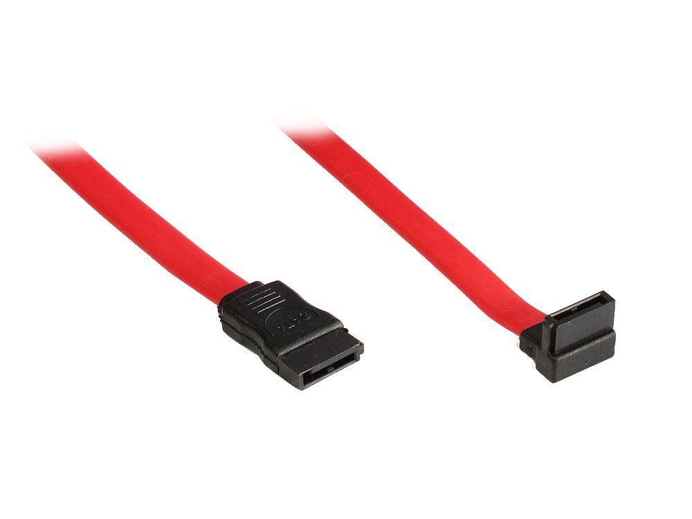 SATA 3 Gb/s Anschlusskabel, 1m, abgewinkelt, Good Connections®
