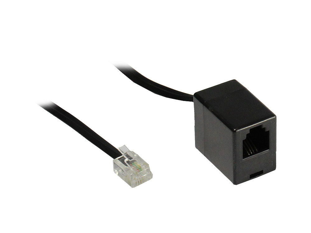 RJ11 Telefonverlängerung, 6p4c Stecker / Buchse,  Länge: 6m, Good Connections®
