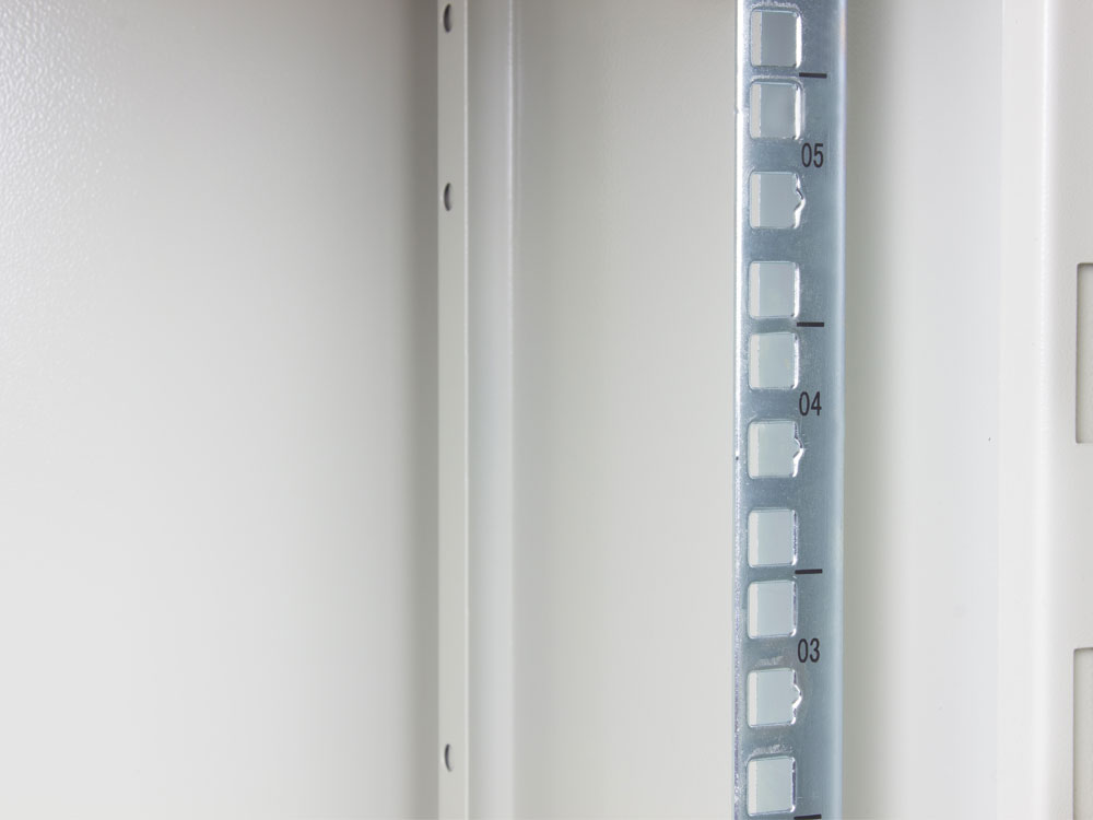 10" Wall housing, 9U, light grey (RAL7035), 312 x 300mm, fully assembled, Good Connections®