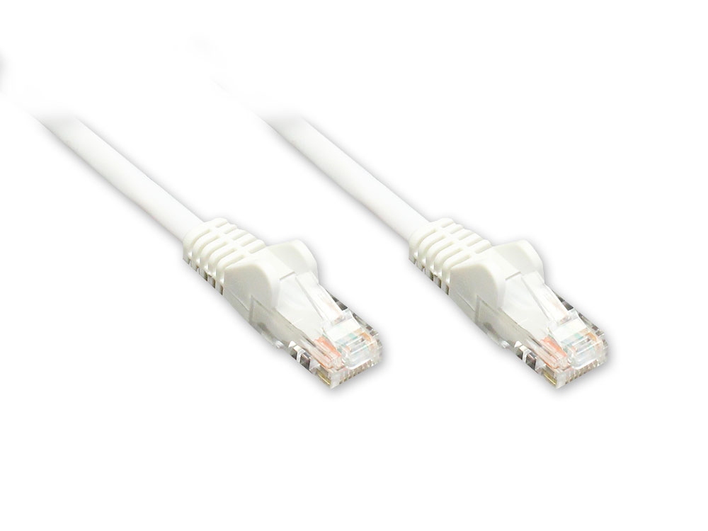 Patchkabel, Cat. 6, U/UTP, weiß, 1,5m, Good Connections®