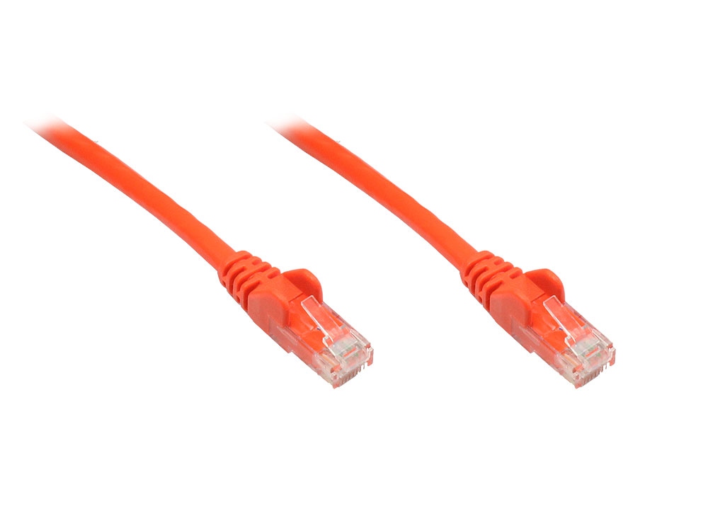 Patchkabel, Cat. 6, U/UTP, orange, 15m, Good Connections®