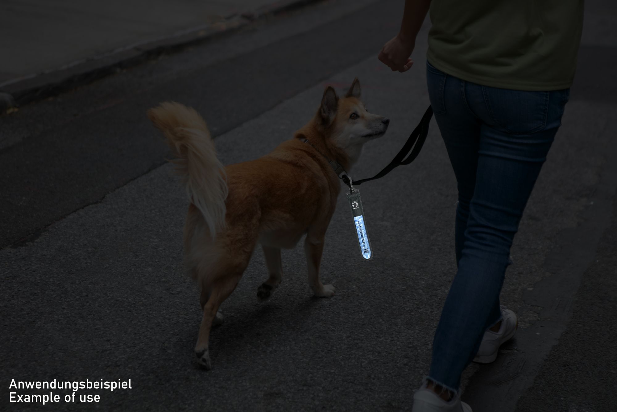 LED Leuchtband mit Befestigungshaken, blau