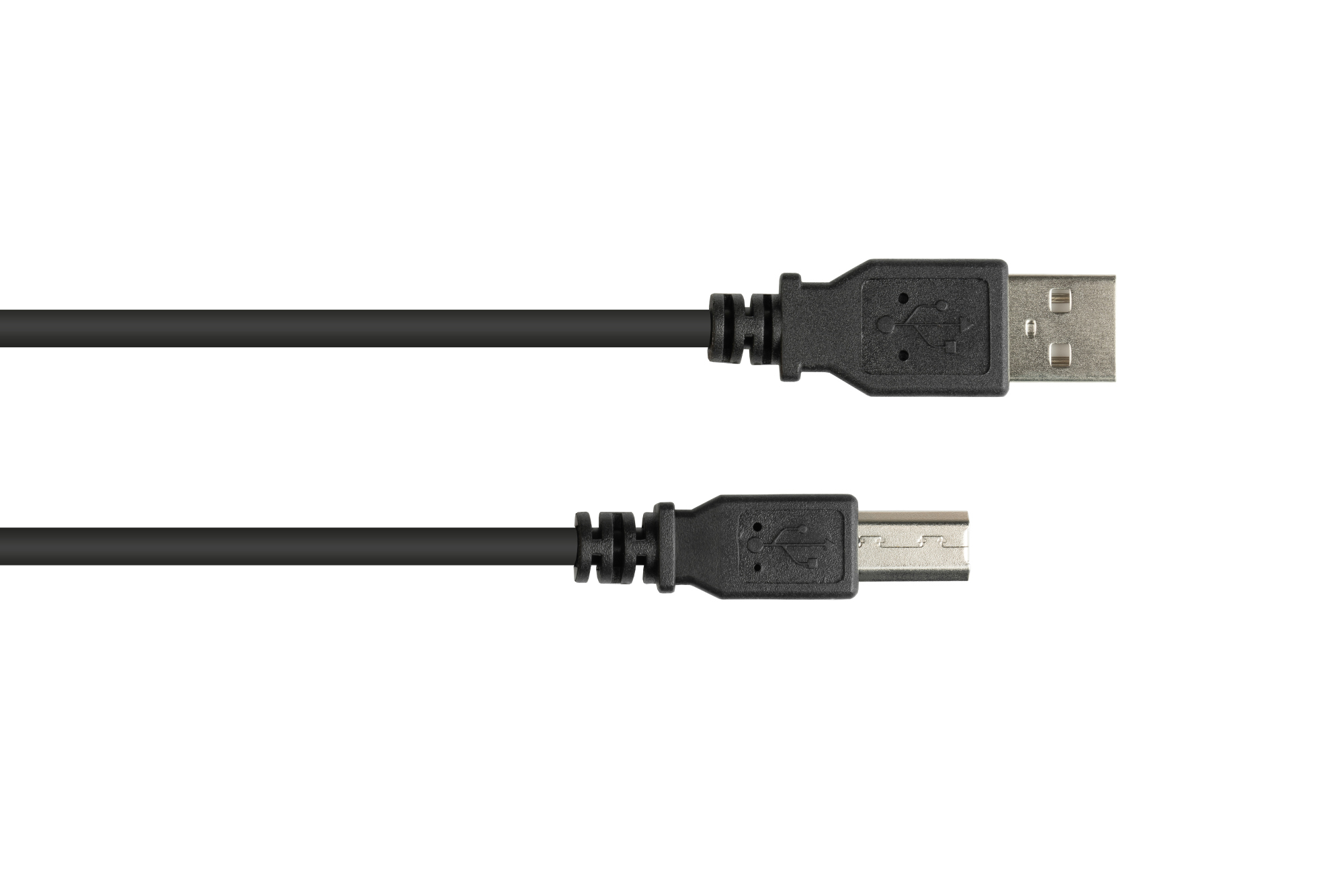 Anschlusskabel USB 2.0 EASY Stecker A an Stecker B, schwarz, 5m, Good Connections®