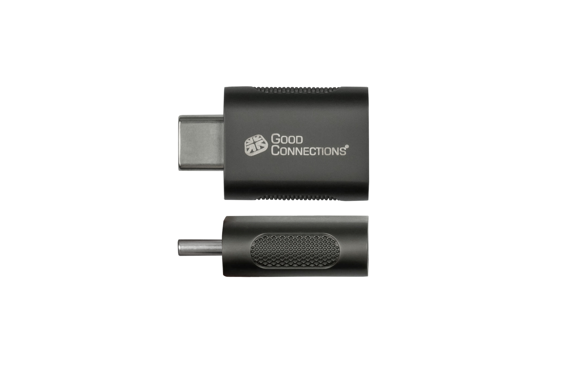 Adapter USB 3.2 Gen.1 / USB 3.0 plug C™ to USB-A socket, galvanized metal housing, anthracite, Good Connections®