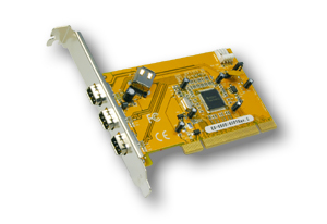 Exsys® PCI KarteFireWire 1394A Universal mit 3+1 Port, TI Chip-Set