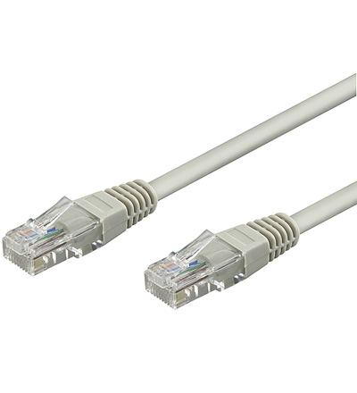 Patchkabel, Cat. 6, U/UTP, grau, 0,25m, Good Connections®