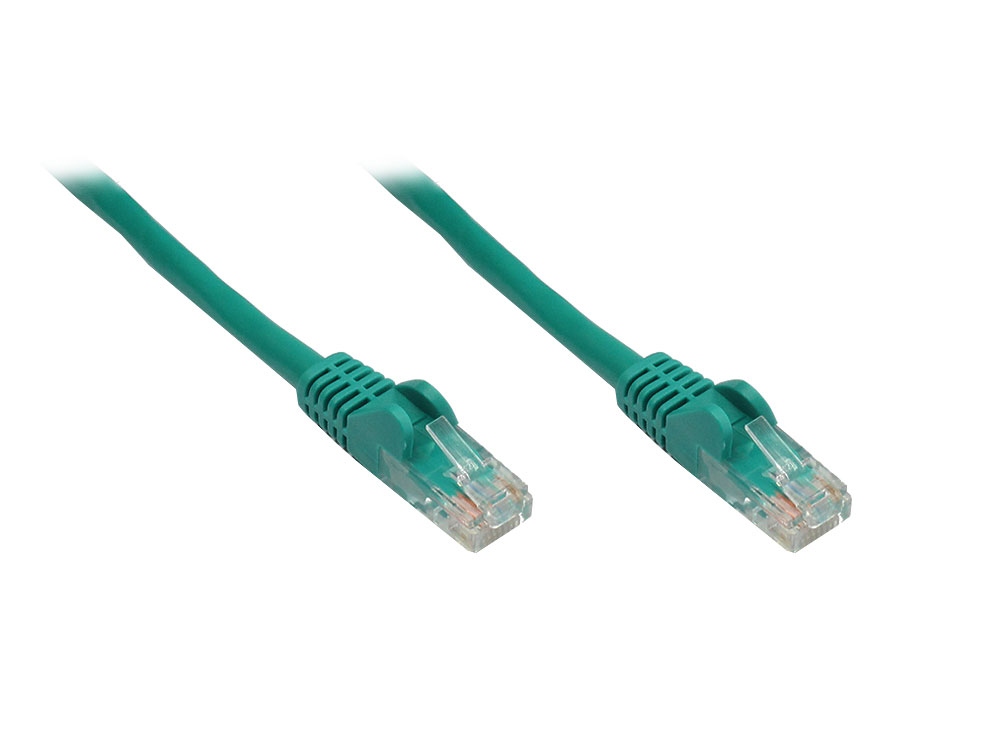 Patchkabel, Cat. 6, U/UTP, grün, 7m, Good Connections®