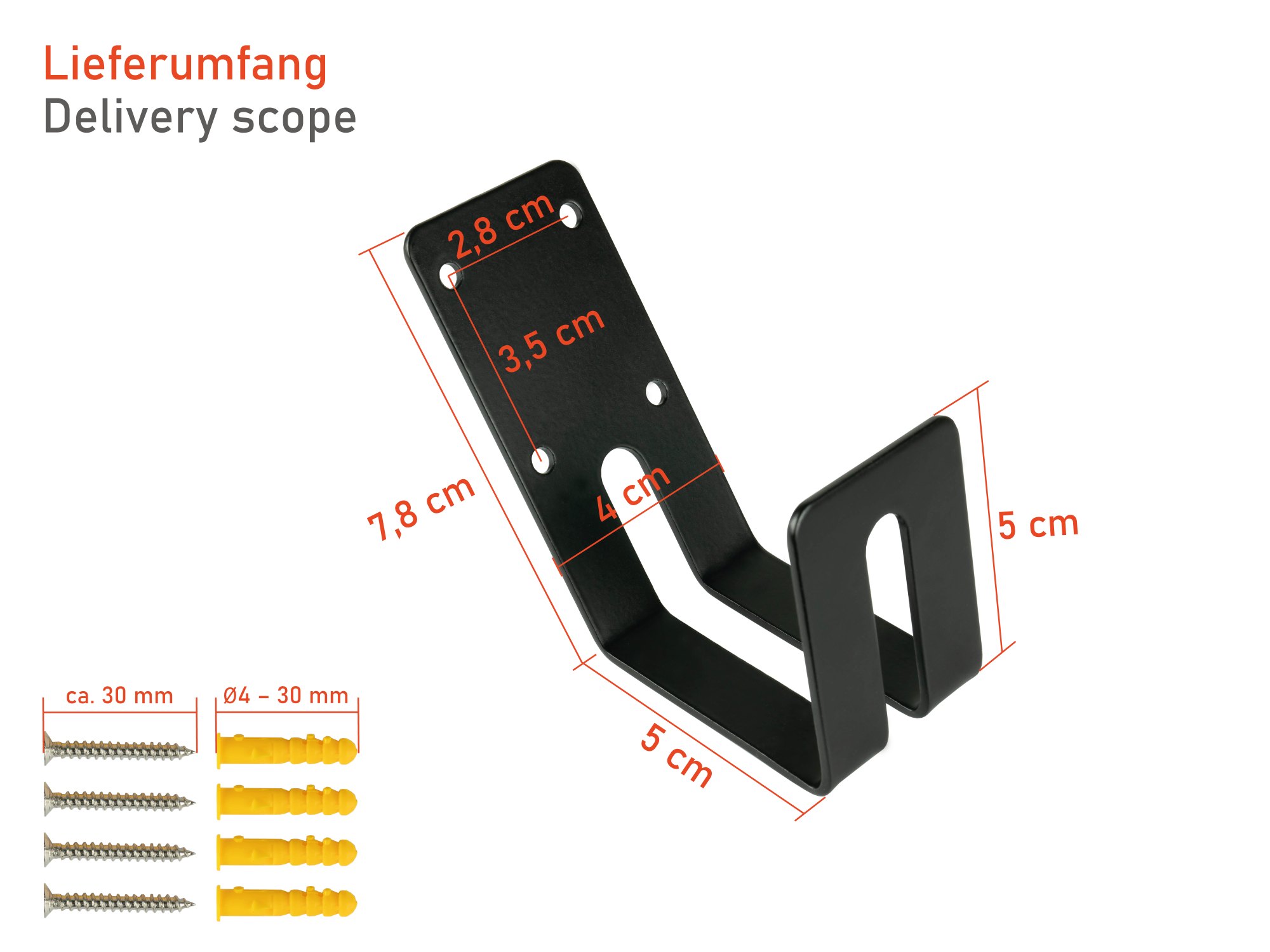 kabelmeister® Kabelhalterung / Kabelbügel für Typ 2 Ladekabel von Elektro- und Hybridfahrzeugen