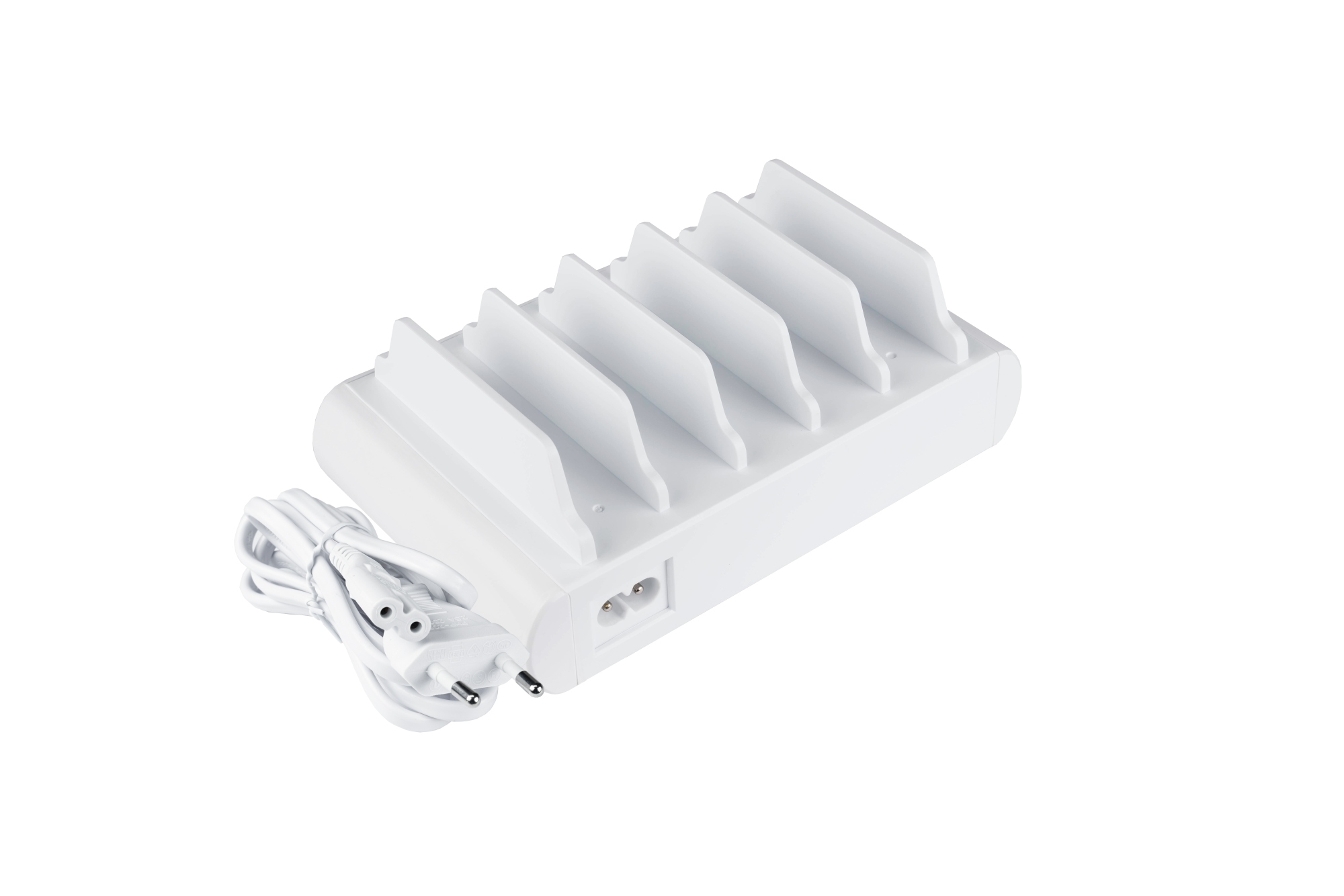 USB desktop fast charging station 110W, 10-port (5x USB-C™ and 5x USB-A), PD 3.0, QC 3.0, white, Good Connections®