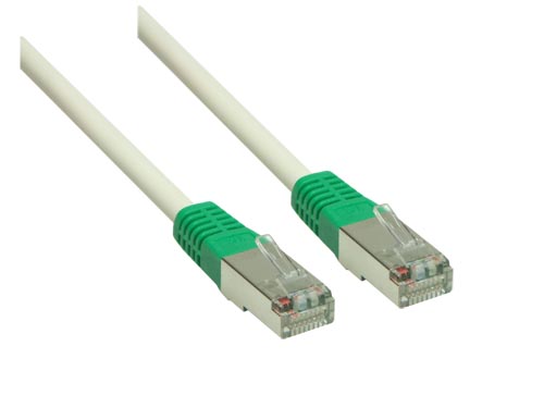 Patch cable, Cat. 6, S/FTP, PiMF, crossover, grey, 5m, Good Connections®