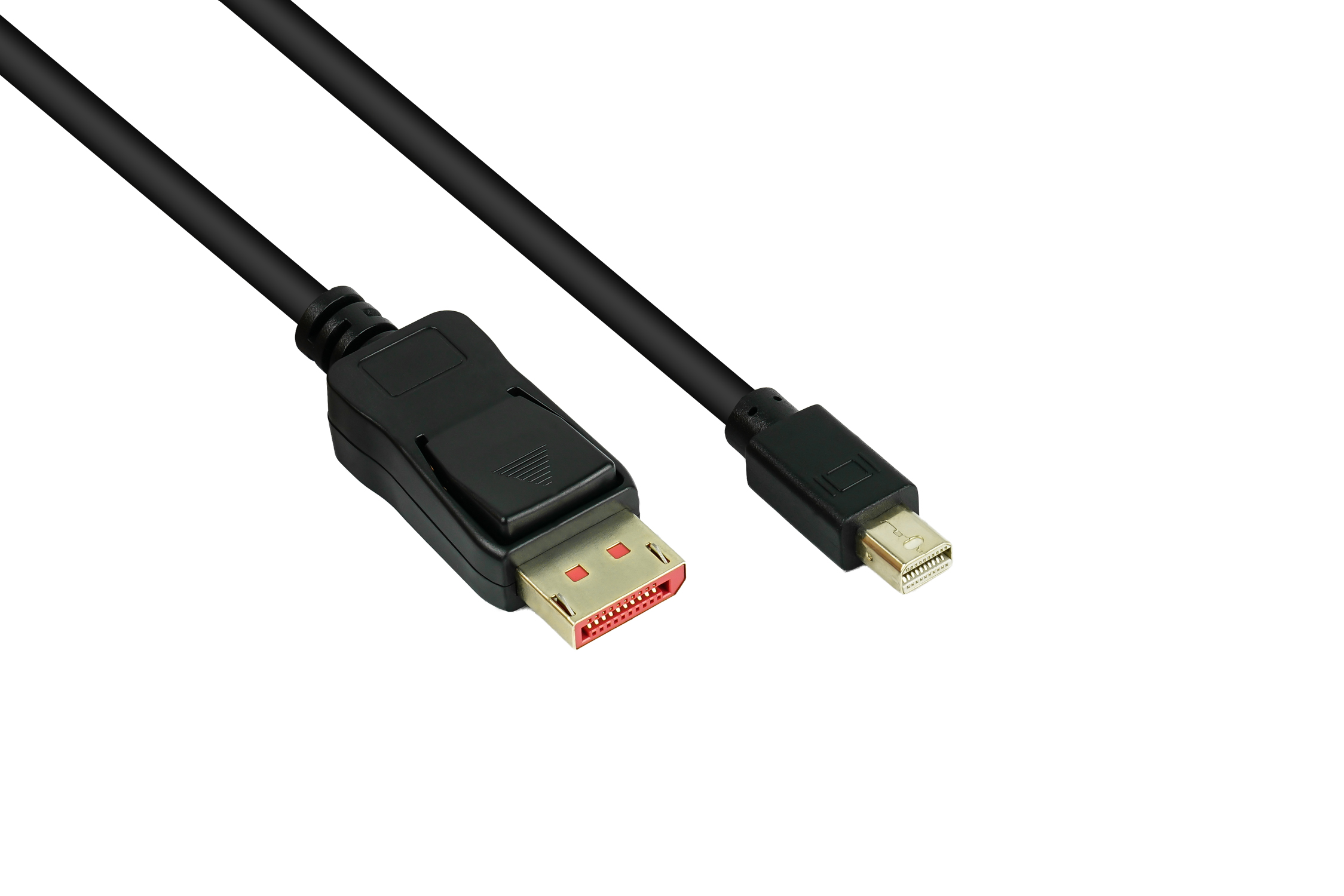 DP 1.4 an Mini DP 1.4 Kabel, DisplayPort an Mini DisplayPort Stecker, 8K @60Hz, schwarz, 2m, Good Connections®