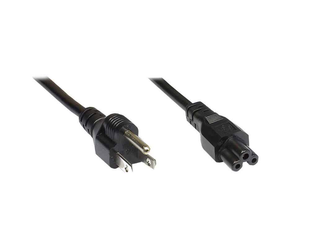 Netzkabel für NB Japan, Netzstecker an 3-pol Bu., 1,8m, Good Connections®