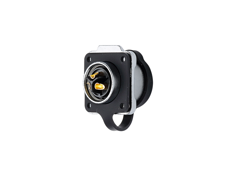 Industrie-Steckverbinder S1 - Power (3-Pin) Durchführungskupplung mit Flansch, Lötanschluss, Metall, M20, IP65/67, Good Connections®