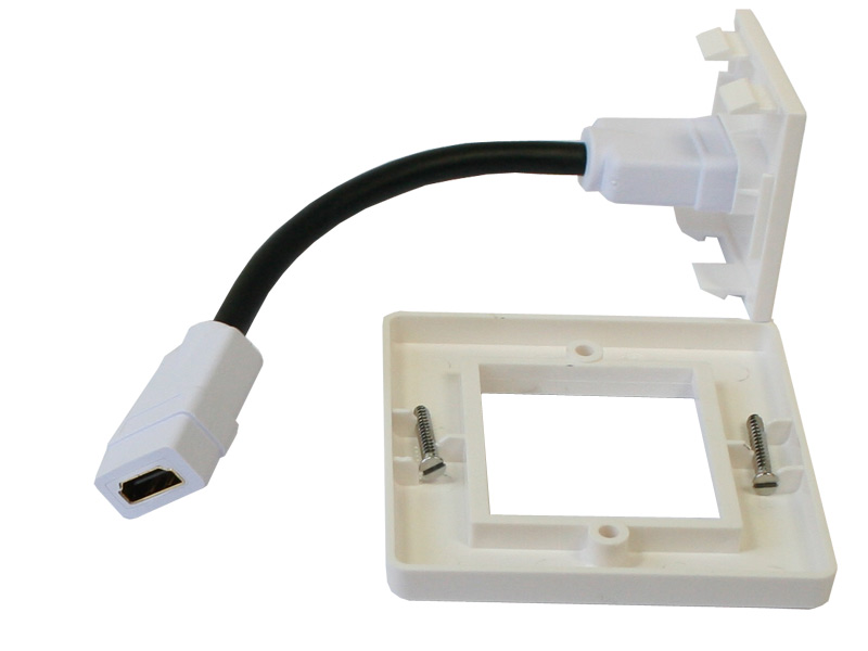 HDMI-Einbaurahmen/Anschlussdose, mit 1 HDMI Anschluss